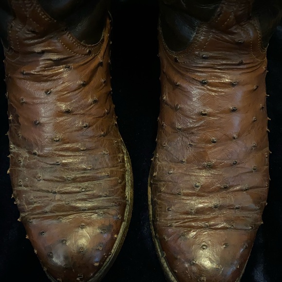 Lucchese Genuine Ostrich Cowboy Boots main image 7